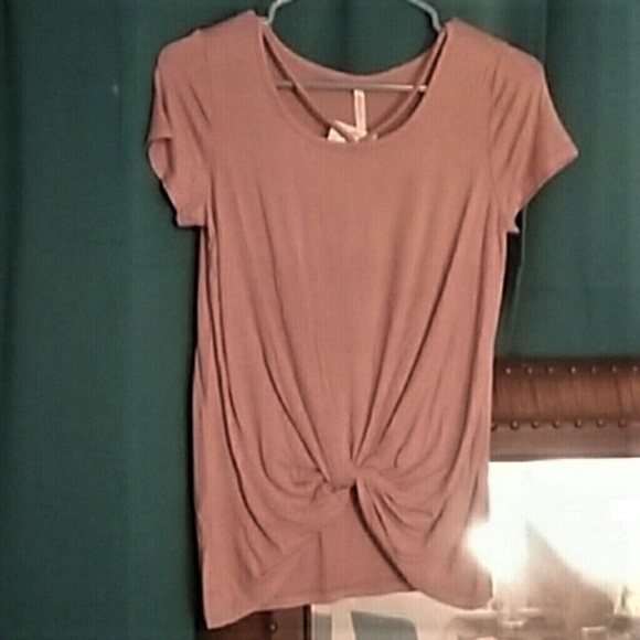 Blush Cross Neck Twist Front Top! - Picture 3 of 5
